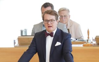 Der Abgeordnete Valentin Lippmann spricht im Sächsischen Landtag